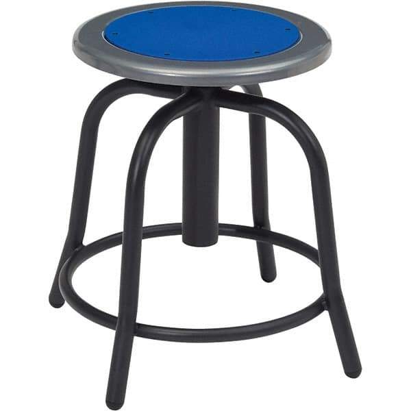 NPS - Swivel & Adjustable Stools Type: Adjustable Height Swivel Stool Base Type: Steel - Exact Industrial Supply