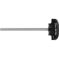 Wera - 6mm Standard Hex Driver - 350mm Blade Length, T Handle, 394mm OAL - Exact Industrial Supply