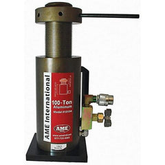 AME International - Portable Hydraulic Cylinders Type: Single Acting Load Capacity (Ton): 100 (Inch) - Exact Industrial Supply