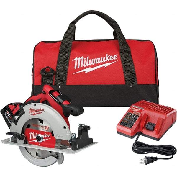 Milwaukee Tool - Cordless Circular Saws Voltage: 18 Battery Chemistry: Lithium-Ion - Exact Industrial Supply