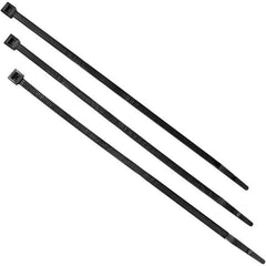 Steiner - Black Welding Screen Adjustable Plastic Ties - Use with Welding Curtains & Screens - Exact Industrial Supply