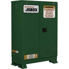 Jobox - Safety Cabinets   Hazardous Chemical Type: Flammable and Combustible Liquids    Color: Red - Exact Industrial Supply