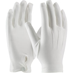 ‎130-650WL Gloves - Cabaret 100% Stretch Nylon Dress Glove - White - Snap Closure - Ladies' - Exact Industrial Supply