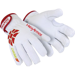 Cut & Puncture-Resistant Gloves: Size 2XL, ANSI Cut A4, ANSI Puncture 5 White & Red