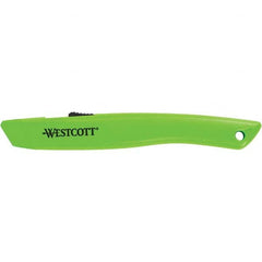 Westcott - Utility Knives, Snap Blades & Box Cutters Type: Safety Cutter Blade Type: Retractable - Exact Industrial Supply