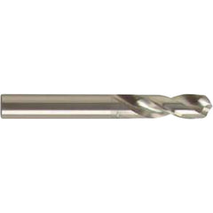 3/64″ Dia. × 3/64″ Shank × 8 mm Flute Length × 30 mm OAL, 3xD, 118°, Uncoated, 2 Flute, External Coolant, Round Solid Carbide Drill - Exact Industrial Supply