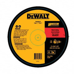 DeWALT - 9 x 5/64, 7/8" Hole Aluminum Oxide Cutoff Wheel - Exact Industrial Supply