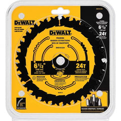 DeWALT - Wet & Dry-Cut Saw Blades Blade Diameter (Inch): 6-1/2 Blade Material: Carbide-Tipped - Exact Industrial Supply