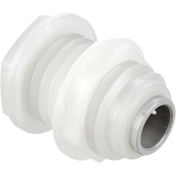 Parker - Plastic Push-To-Connect Tube Fittings Type: Bulkhead Union Tube Outside Diameter (Inch): 1/2 x 1/2 - Exact Industrial Supply