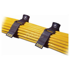 Cable Tie: 1.33″ Long, Black, Nylon, Reusable