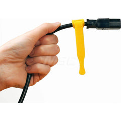 Cable Tie: 0.67″ Long, Black, Nylon & Polyethylene, Reusable