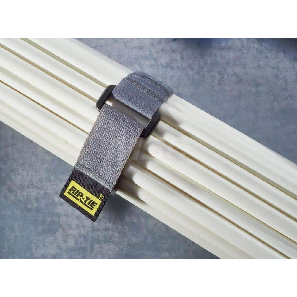 Cable Tie: 0.75″ Long, Black, Nylon, Reusable