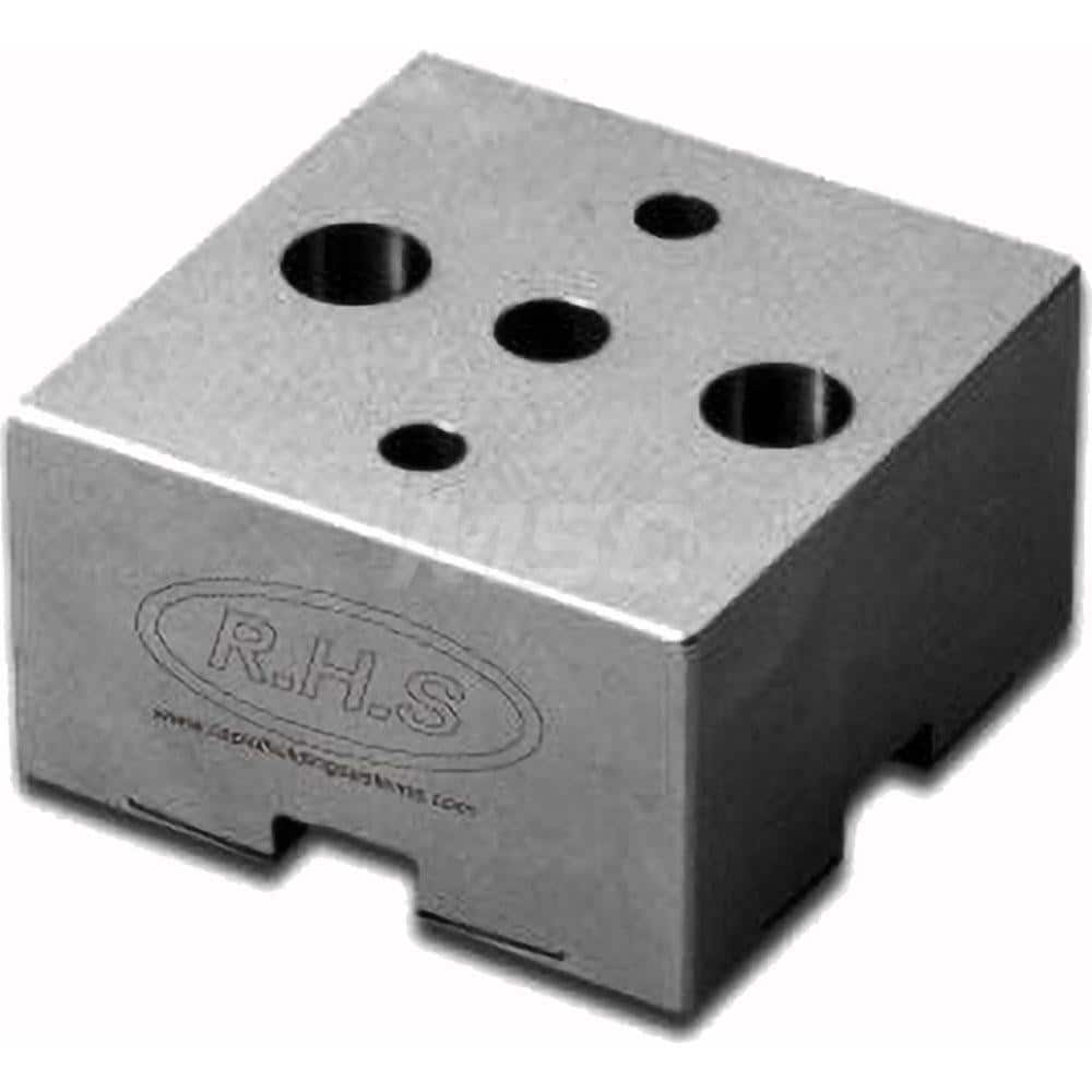 EDM Clamping Pallets; System Compatibility: System 3R; Series: RHS Macro; Pallet Shape: Square; Plate Width/Diameter (mm): 52.00; Plate Length (mm): 52.00; Plate Thickness (mm): 30.00; Material: Steel; Hardened: Yes; Automatic Tool Changeable: Yes; Flushi