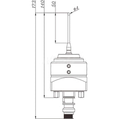 EDM Measuring Probes; System Compatibility: Erowa ITS; Tip Diameter (mm): 5.000; Square Size (mm): 50.00; Spring Function: Yes; Series: RHS ITS