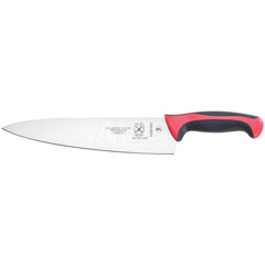 Fixed Blade Knives; Blade Length (Inch): 10; Blade Type: High Carbon Stainless; Blade Material: Japanese Steel; Handle Material: Santoprene; Polypropylene; Overall Length (Inch): 15.25; Color: Red; Knife Type: Chef's Knife; Minimum Order Quantity: Japanes