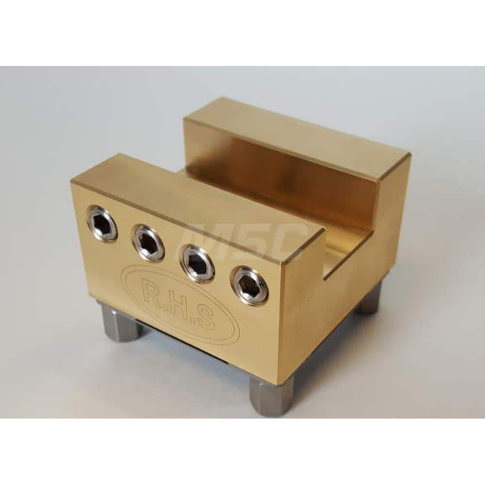 EDM Electrode Holders; System Compatibility: Erowa ITS; Holder Size: U20; Maximum Electrode Size (mm): 20; Electrode Shape Compatibility: Square/Round; Material: Brass; Flushing Duct: Yes; With Plate: Yes; Hardened: Yes; For Use With: Erowa/RHS ITS; Serie