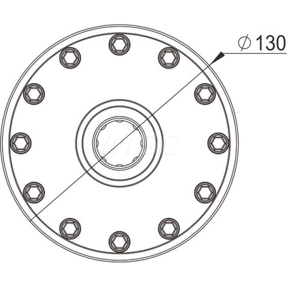 EDM Chucks; Chuck Size: 130mm x 44mm; System Compatibility: Erowa MTS; Actuation Type: Pneumatic; Material: Stainless Steel; CNC Base: Yes; EDM Base: No; Clamping Force (N): 15000.00; Series/List: RHS MTS