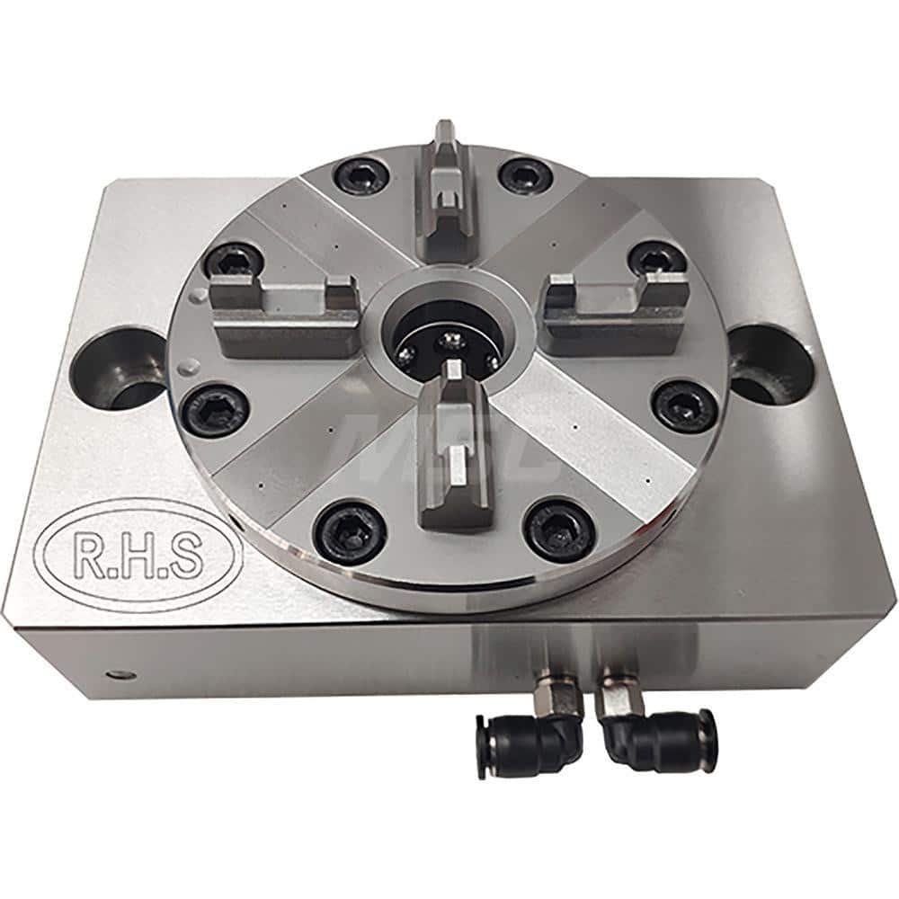 EDM Chucks; Chuck Size: 100mm; System Compatibility: Erowa ITS; Actuation Type: Pneumatic; Material: Stainless Steel; CNC Base: Yes; EDM Base: Yes; Clamping Force (N): 10000.00; Series/List: RHS ITS