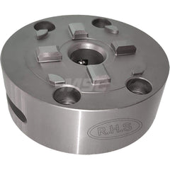 EDM Chucks; Chuck Size: 100mm X 49.50mm; System Compatibility: Macro; System 3R; Actuation Type: Manual; Material: Stainless Steel; CNC Base: Yes; EDM Base: Yes; Clamping Force (N): 6000.00; Series/List: RHS Macro
