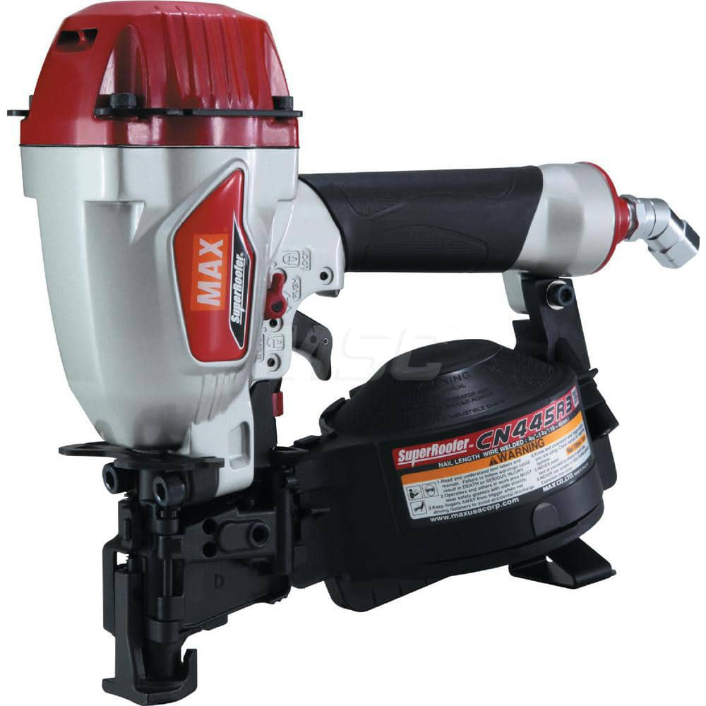 Air Nailers; Nailer Type: Roofing Nailer; Nail Diameter: .120″; Nail Length: 3/4″-1-3/4″; For Nail Shank Diameter: 0.120; For Nail Penny Size: 5d; For Nail Head Type: Flat; Air Pressure: 70-100; Collation Style: Coil; Collation Angle: 15.00; Collation Typ