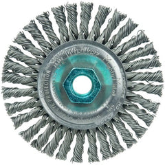 Mini Roughneck 4″ Stringer Bead Wheel, .020″ Steel Fill, M14x2.0 Nut - Exact Industrial Supply