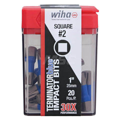 Power Screwdriver Bit: #2 Square Speciality Point Size, 1/4″ Hex Drive 1″ OAL