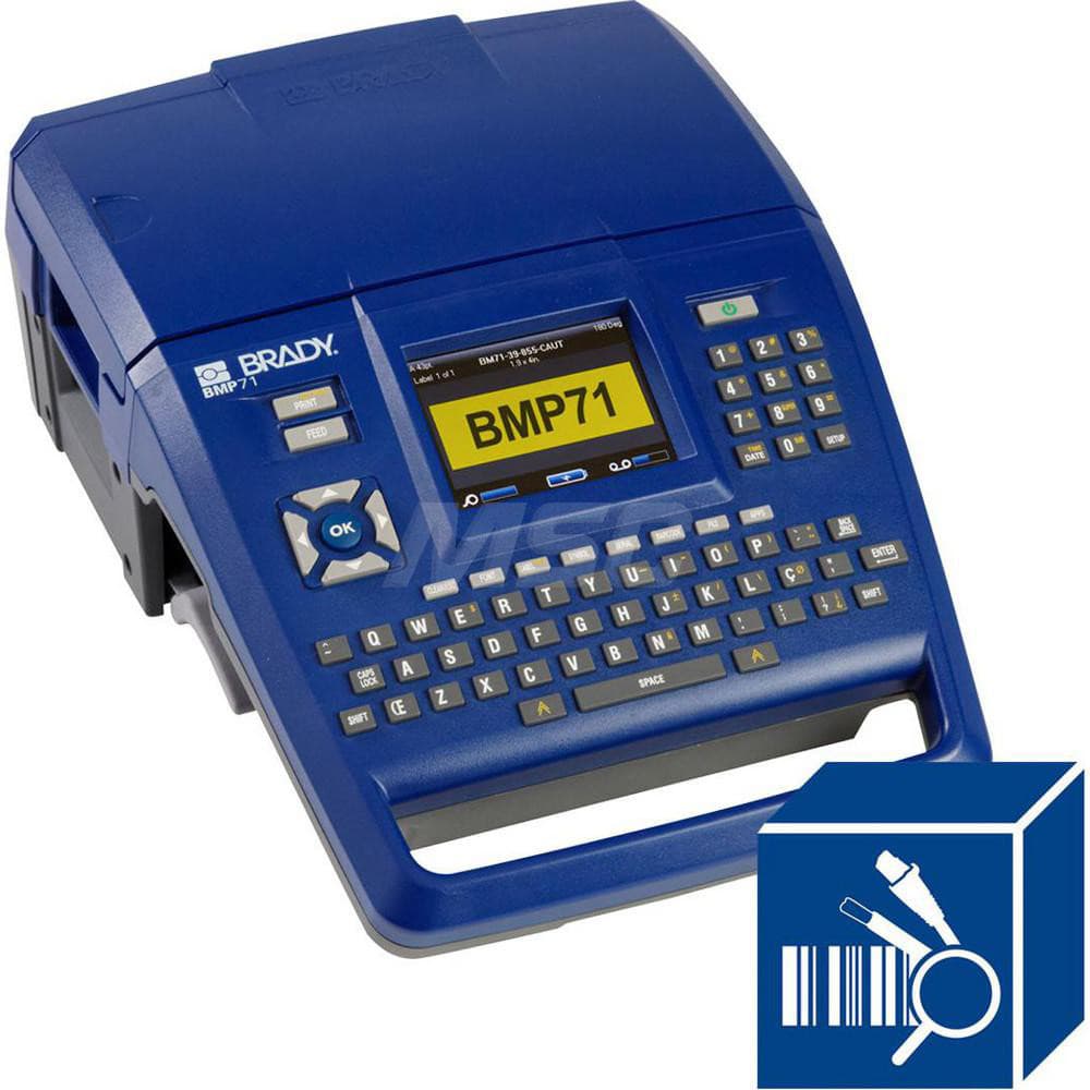 Electronic Label Makers; Type: Printer Workstation; Power Source: Rechargeable Battery; AC Adapter; Resolution: 320 x 240 pixels; Includes: B30 Series 4x100 ft White Label; B30 Series R10000 Printer Ribbon Blue; B30 Series R10000 Printer Ribbon Green; B30
