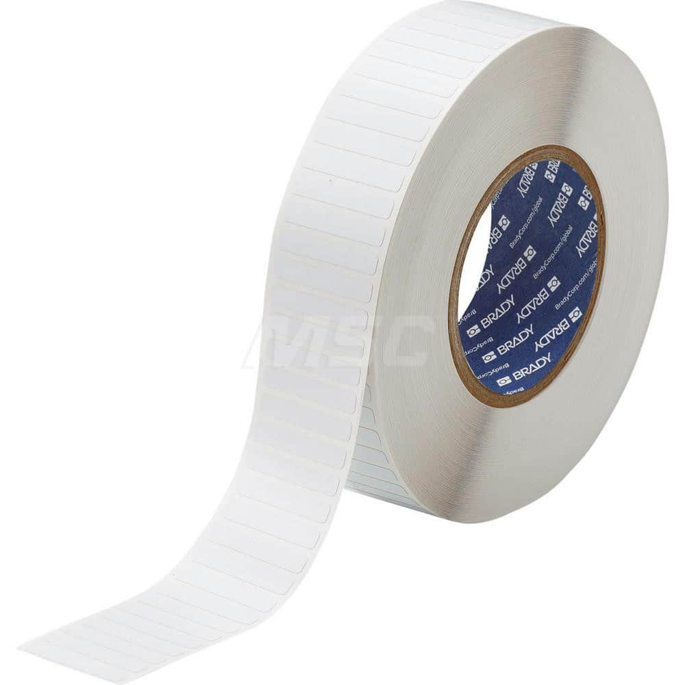 Die-Cut Label for Printer: 1-1/2″, Polyimide, White Use with IR Laser Marking Systems