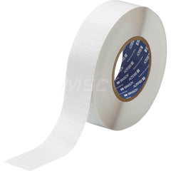 Die-Cut Label for Printer: 1-1/2″, Laser-Engravable Polyimide, White Use with IR Laser Marking Systems