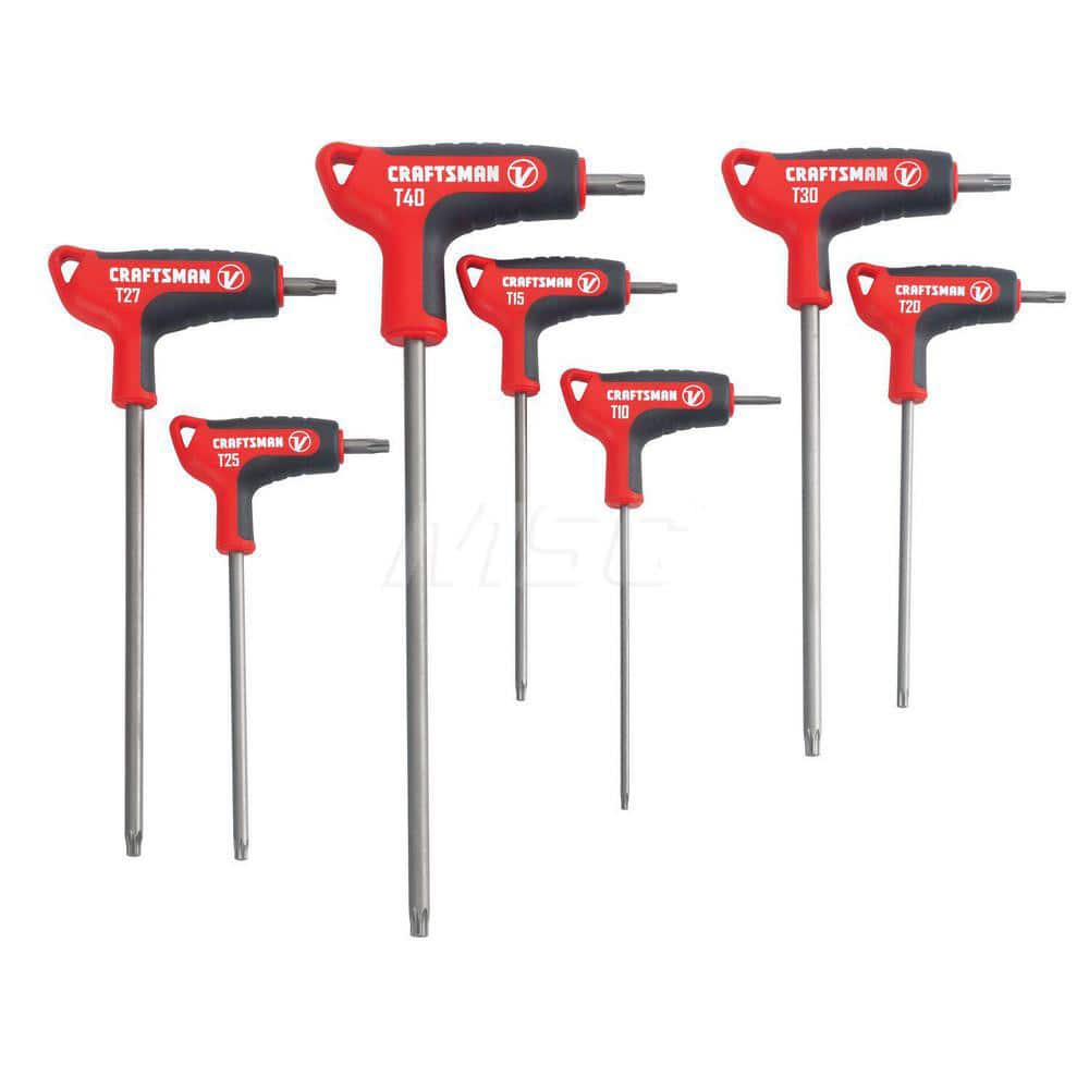 Torx Key Sets; End Type: Rounded; Torx Size Range: T10 - T40; Handle Type: T-Handle; Number of Pieces: 7.000; Minimum Order Quantity: Steel; Material: Steel; Mat: Steel; Handle Length (Inch): 4.75