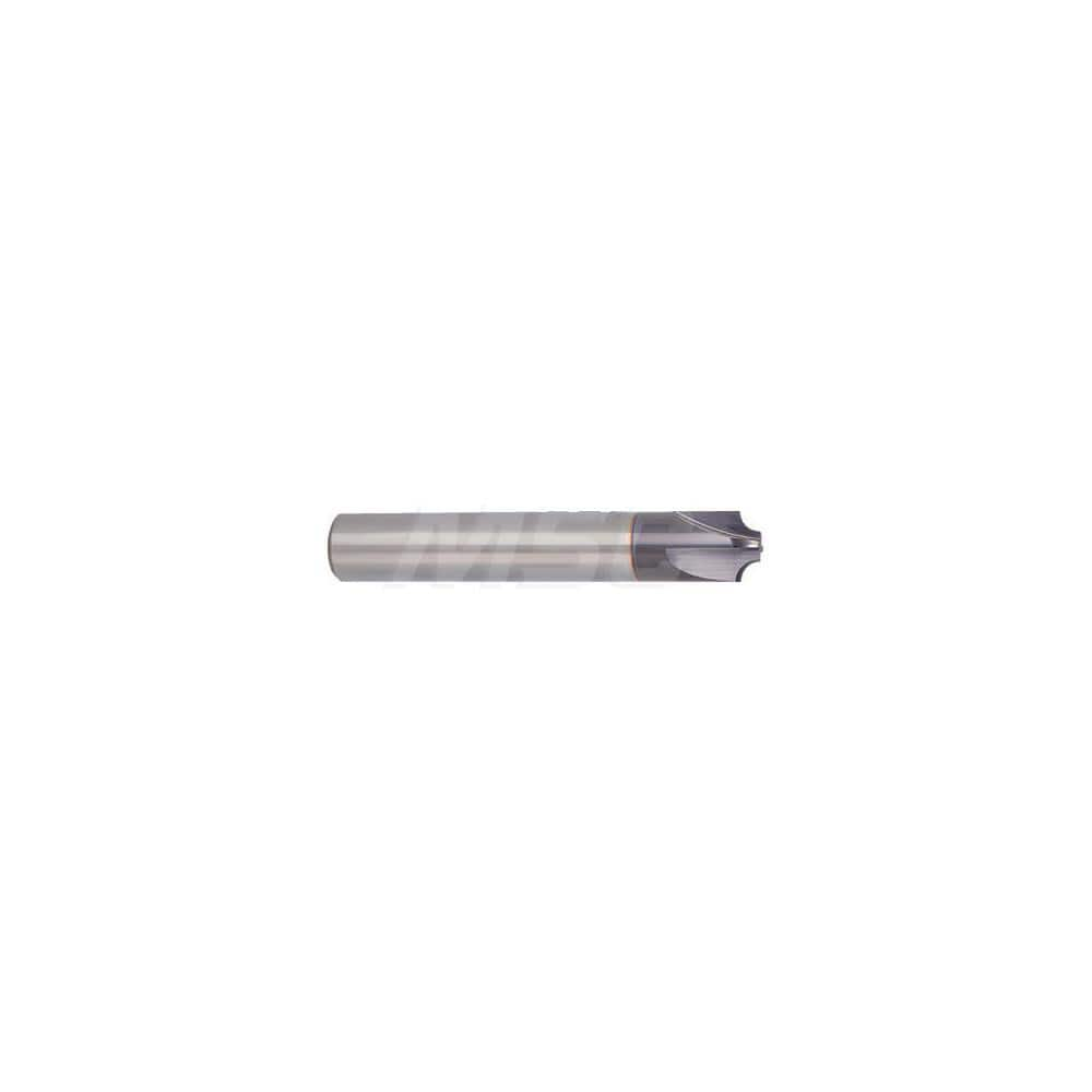 Corner Rounding End Mill: 0.1181″ Radius, 0.4724″ Diam, 4 Flutes, Solid Carbide 73″ OAL, 12″ Shank Dia, FIREX Finish, Single End