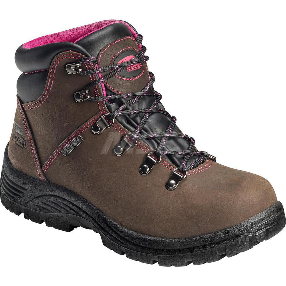 Work Boot: 6″ High, Leather, Steel Toe Medium Width, Non-Slip Sole