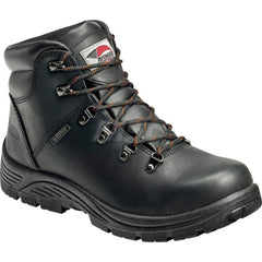 Work Boot: Size 10, 6″ High, Leather, Steel Toe Wide Width, Non-Slip Sole