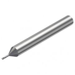 R216.32-00630-AJ06G 1620 0.6mm 2 FL Solid Carbide End Mill - Corner Radius w/Cylindrical Shank - Exact Industrial Supply