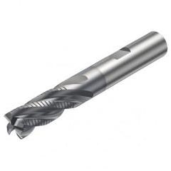 R216.35-25030-BC45B 1620 25mm 5 FL Solid Carbide End Mill - Corner Radius w/Weldon Shank - Exact Industrial Supply