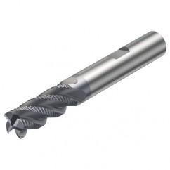 R216.34-18040-BC32K 1640 18mm 4 FL Solid Carbide End Mill - Corner chamfer w/Weldon Shank - Exact Industrial Supply