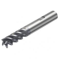 R216.34-08050-BC19P 1620 8mm 4 FL Solid Carbide End Mill - Corner Radius w/Weldon Shank - Exact Industrial Supply