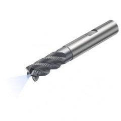 R215.34C10040-DC22K 1640 10mm 4 FL Solid Carbide End Mill - Corner Radius w/Cylindrical - Neck Shank - Exact Industrial Supply