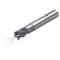 R215.34C20040-DS20K 1640 20mm 4 FL Solid Carbide End Mill - Corner Radius w/Cylindrical - Neck Shank - Exact Industrial Supply