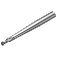 R216.42-12030-AP12G 1610 12mm 2 FL Solid Carbide Ball Nose End Mill w/Cylindrical Shank - Exact Industrial Supply