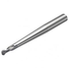 R216.42-12030-AP12G 1610 12mm 2 FL Solid Carbide Ball Nose End Mill w/Cylindrical Shank - Exact Industrial Supply