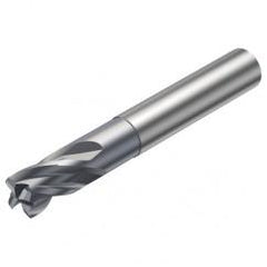 R216.24-16030EAI16G 1610 16mm 4 FL Solid Carbide End Mill - Corner Radius w/Cylindrical Shank - Exact Industrial Supply