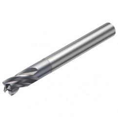 RA216.24-0830BAK02G 1610 3.175mm 4 FL Solid Carbide End Mill - Corner Radius w/Cylindrical Shank - Exact Industrial Supply