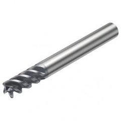 RA216.24-2450AAK12H 1620 9.525mm 4 FL Solid Carbide End Mill - Corner Radius w/Cylindrical Shank - Exact Industrial Supply