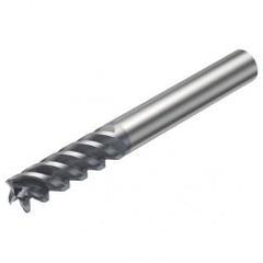 RA216.24-2450AAK12P 1630 9.525mm 4 FL Solid Carbide End Mill - Corner Radius w/Cylindrical Shank - Exact Industrial Supply