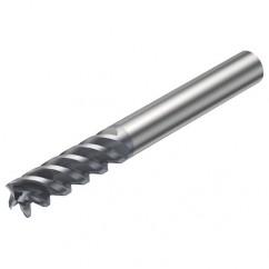 RA216.24-2450AAK18P 1620 9.525mm 4 FL Solid Carbide End Mill - Corner Radius w/Cylindrical Shank - Exact Industrial Supply