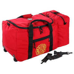 GB5005W Red Wheeled Fire&Rescue Gear Bag - Exact Industrial Supply