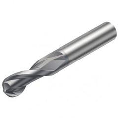 1B232-0318-XA 1620 3.18mm 2 FL Ballnose w/Cylindrical Shank - Exact Industrial Supply