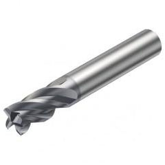 1P222-0800-XA 1630 8mm FL Straight Center Cut w/Cylindrical Shank - Exact Industrial Supply