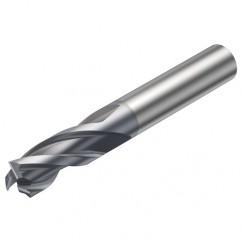1P231-0900-XA 1630 9mm FL Straight Center Cut w/Cylindrical Shank - Exact Industrial Supply